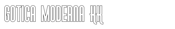 Gotica Moderna KK font preview